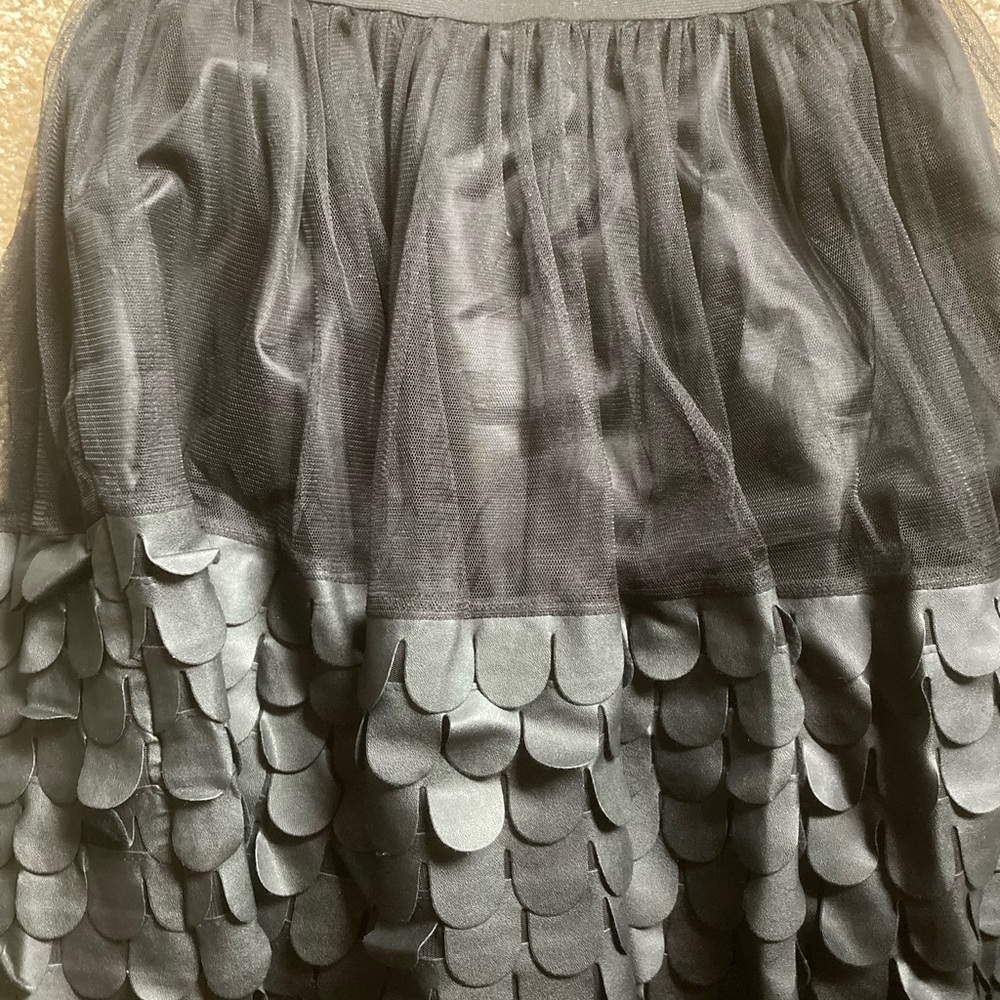 ♥️🤍💙NEW Tulle and Lazer cut pleather Women's Skirt - Picture 3 of 3